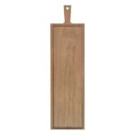 Borrelplank met handvat eiken 48x17 cm - Inclusief logo