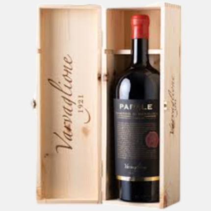 Varvaglione Papale Linea Oro 1,5L Magnum in Houten Kist